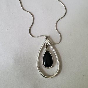 Black and Silver Necklace